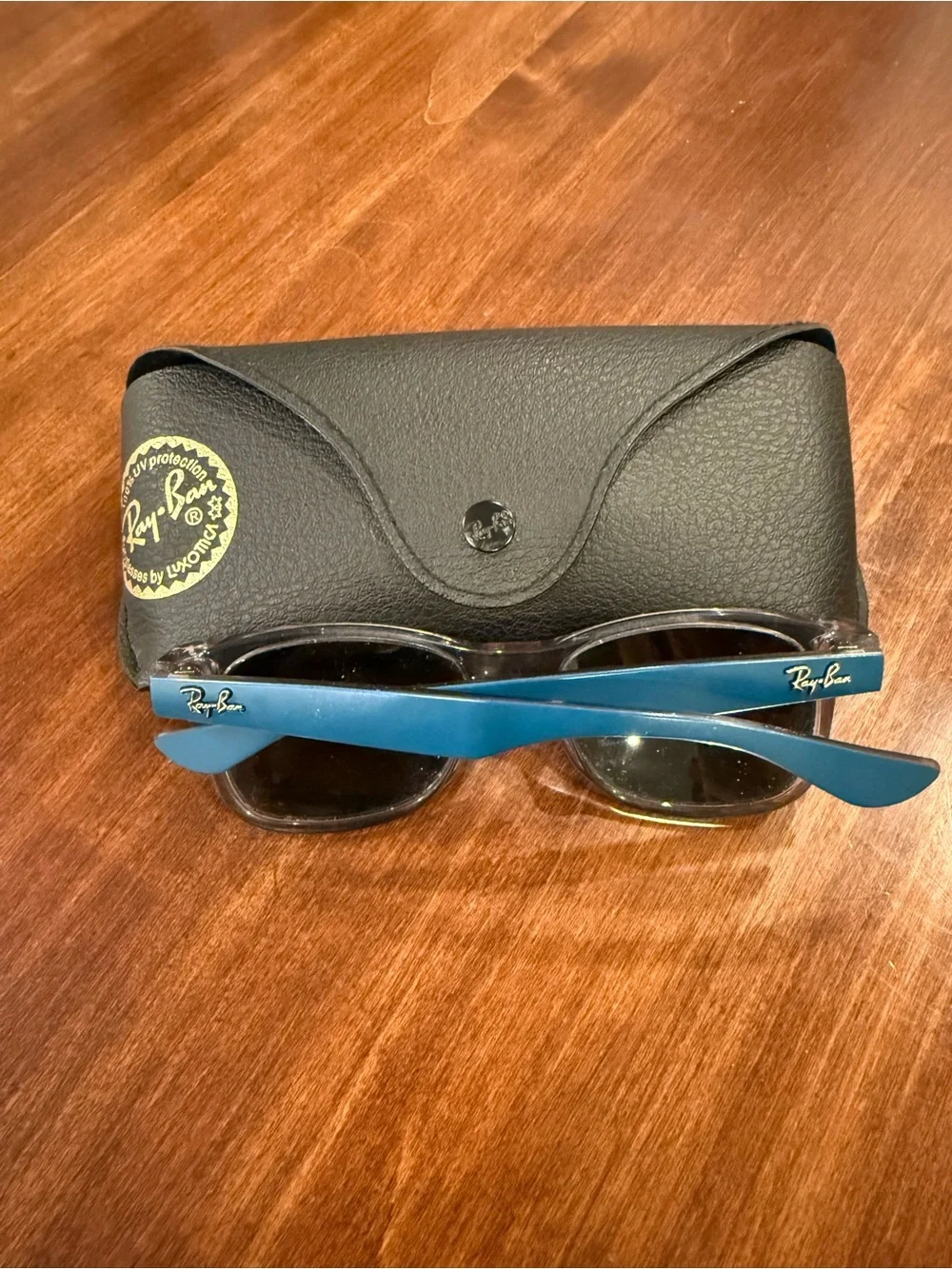 Ray-Ban Youth Clear Frame Black Lens Sunglasses - Transparent/Black